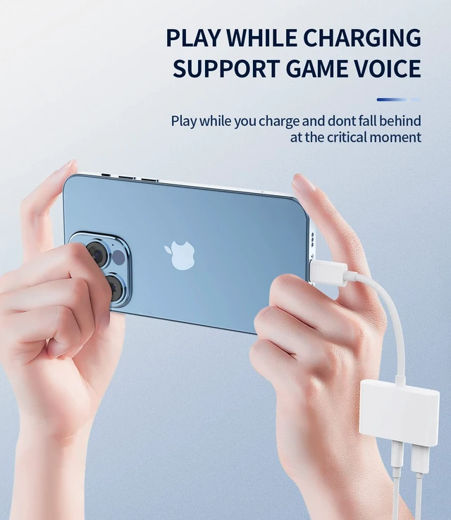 Alt view image 6 of 7 - Iphone Aux Splitter 3in1(2Pack)Dual Lightning to 3.5mm Headphone Jack Adapter Cable Dongle Charger Cord Audio Adaptador Para for 13 12 14 Pro Max X 7 8 Plus Ipad Music Earbud Charging Converter
