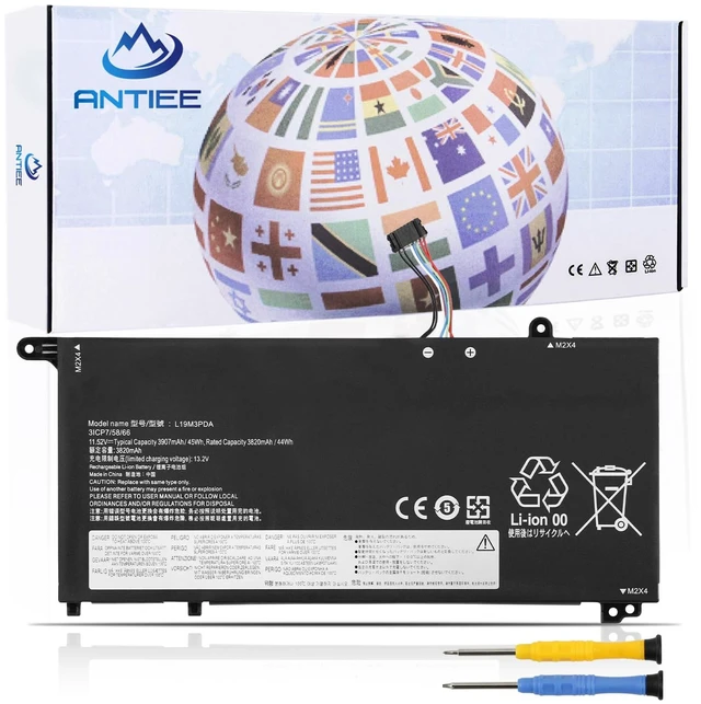 Main image of L19L3PDA L19M3PDA Laptop Battery for Lenovo ThinkBook 14 15 Gen 2 3 4 45Wh G2 ITL, G3 ACL, G2 are, G3 ITL, G4 ABA Series, L19C3PDA L19D3PDA SB10Z21208 SB10Z21203 11.52V 3907mAh