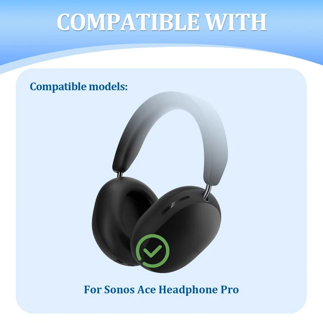 Alt view image 2 of 7 - Silicone Sweat Ear Covers Headband Cover for SNOS ACE Headphones Accessories, Soft Earpad Covers Case Cover Protector Sweatproof & Easy to Clean -Pink