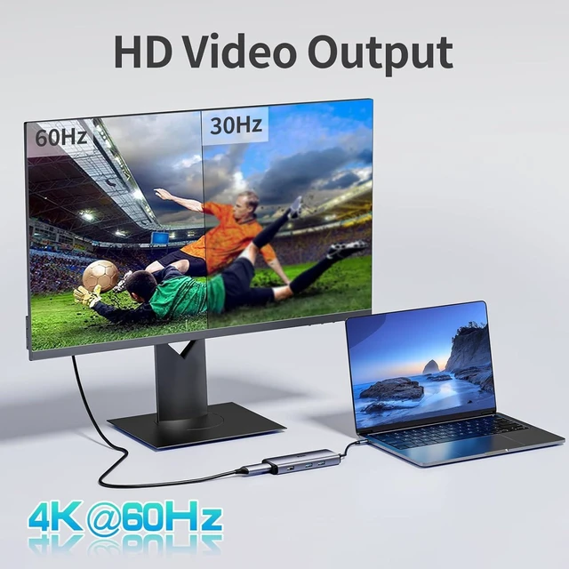 Alt view image 7 of 7 - 6 in 1 USB C Hub Dual Monitor,Universal USB C Dock