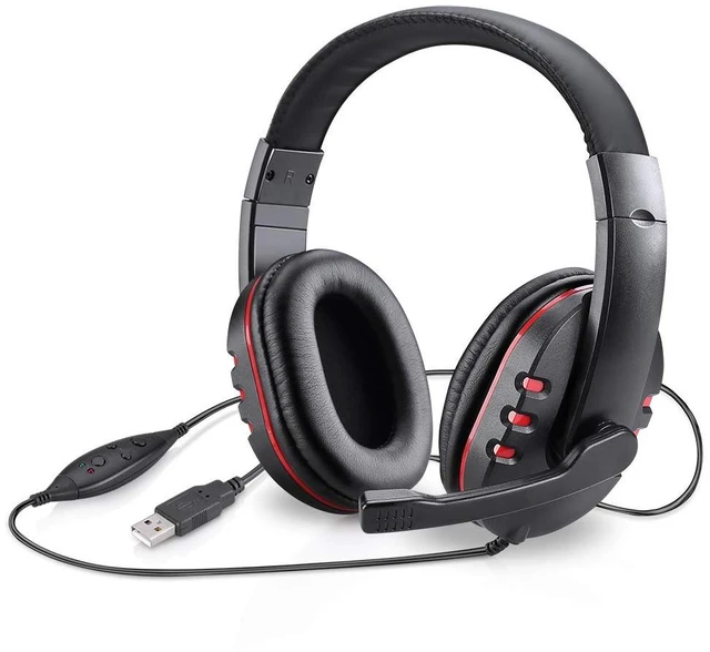 Main image of USB Gaming Headset Headphone with Microphone for PS4, PS5, Multi-Device Gaming