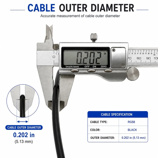 Alt view image 6 of 7 - BNC Extension Cable 16.4FT, RG58 50 Ohm, BNC Male to BNC Bulkhead Female with 4 BNC to SMA Adapters for SDR, Scanner, Ham Radio & Antenna