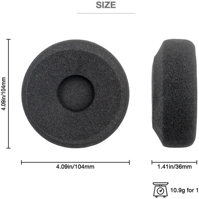 Alt view image 2 of 7 - Great Size Over Ear Pads Compatible with Koss Portapro Porta Pro Ksc75 Kph40 Kph30i Headphone Headset Earpad Sponge Cushion Replacement Foam Pad Covers (Great Over Ear Pads)