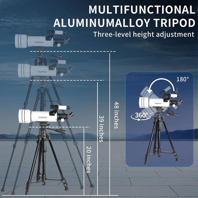 Alt view image 4 of 7 - Beginner-Friendly Astronomical Telescope F70400M - Easy to Use HD Starter Scope for Stargazing & Moon Viewing, Includes Portable Carrying Bag