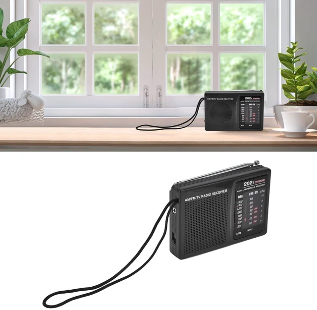 Alt view image 5 of 7 - R-202T Audio - Portable AM/FM/TV Band for Indoor/Outdoor Use with External Headphones