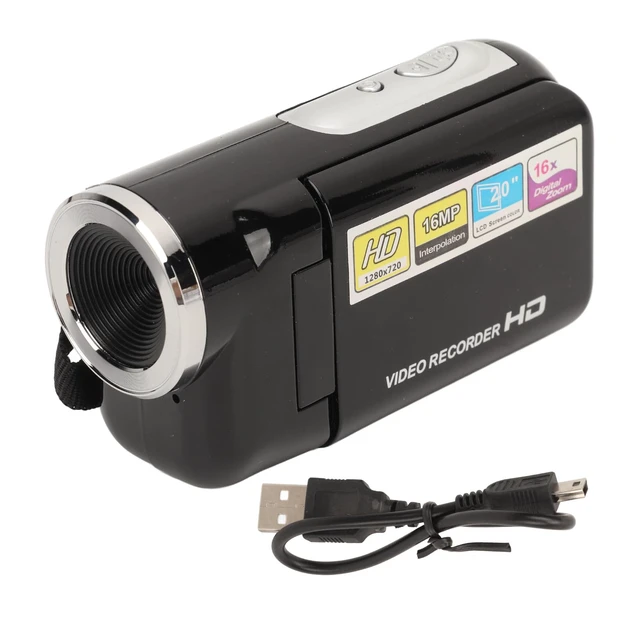 Alt view image 5 of 7 - Portable 1080P HD 16MP Digital Camera, 16x Zoom Video Camera Camcorder, 2 Inch LCD Screen, Self Timer, Video Recording Vlogging DV Digital Camcorder with Handheld