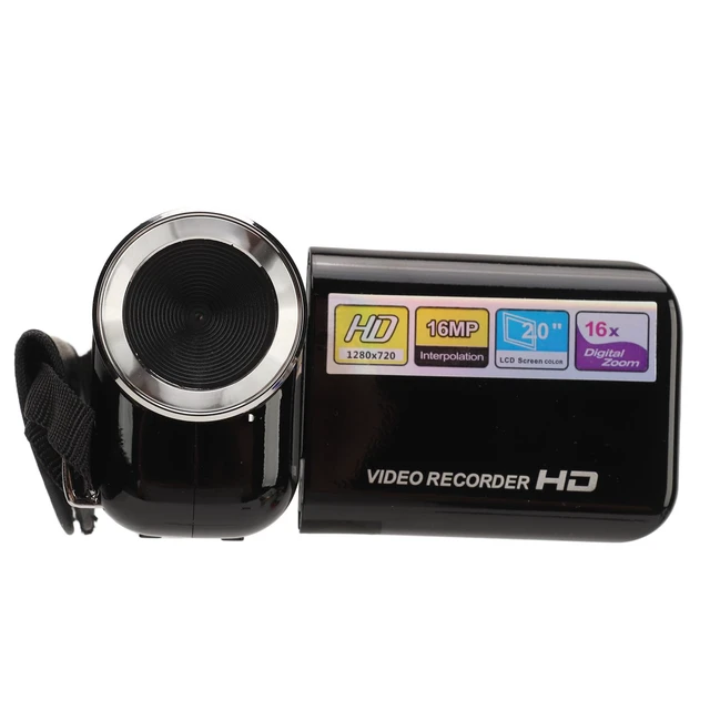 Alt view image 7 of 7 - Portable 1080P HD 16MP Digital Camera, 16x Zoom Video Camera Camcorder, 2 Inch LCD Screen, Self Timer, Video Recording Vlogging DV Digital Camcorder with Handheld