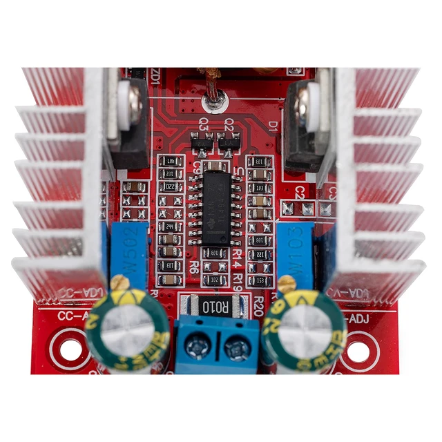 Alt view image 6 of 7 - 2 Pieces of 400W 15A DC Boost Module, Constant Current Power Module, with Adjustable Transformer Voltage Booster from 8.5-50V to 10-60V, LED Driving Module