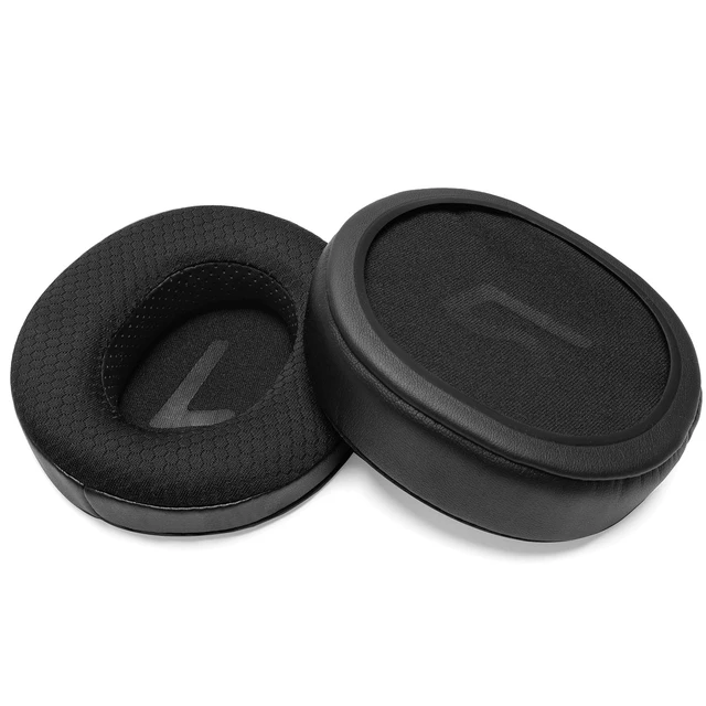 Alt view image 6 of 7 - Ear Pads Cushion for Fiio FT1, FT1 Pro, JT7 Headphone, Replacement Beveled Earpads with Memory Foam (Black Polyester Hybrid)
