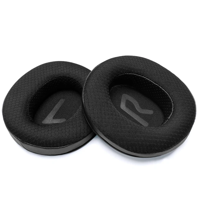 Alt view image 7 of 7 - Ear Pads Cushion for Fiio FT1, FT1 Pro, JT7 Headphone, Replacement Beveled Earpads with Memory Foam (Black Polyester Hybrid)