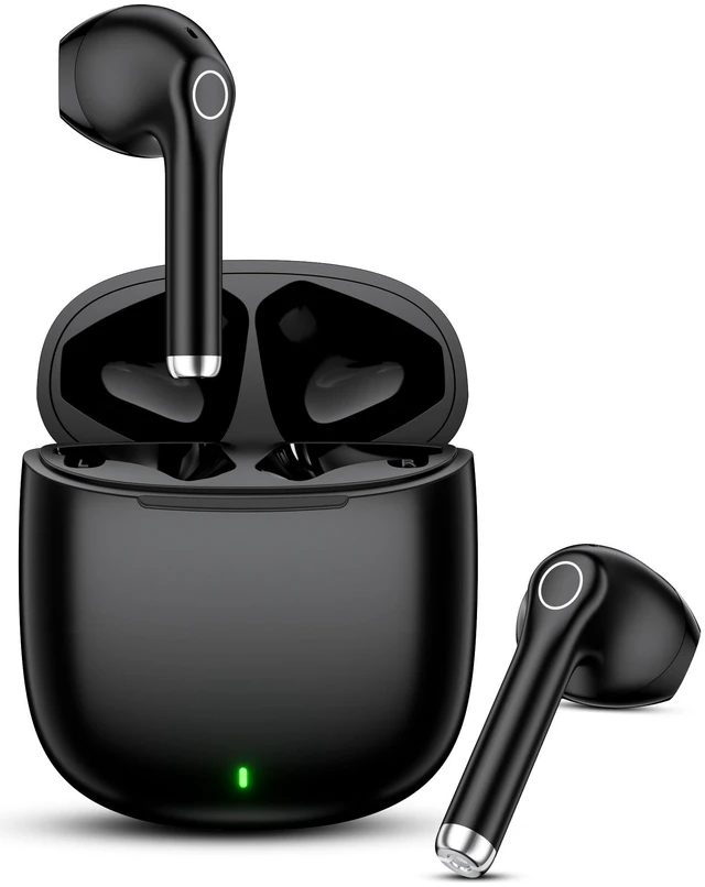 Main image of Bluetooth Headphones True Wireless Earbuds for Laptop Smartphone TV All Day Playback Stereo Earphones for iPhone/Samsung/Google Bluetooth 5.3 Earbuds with Mic Headsets for Sport Working Black