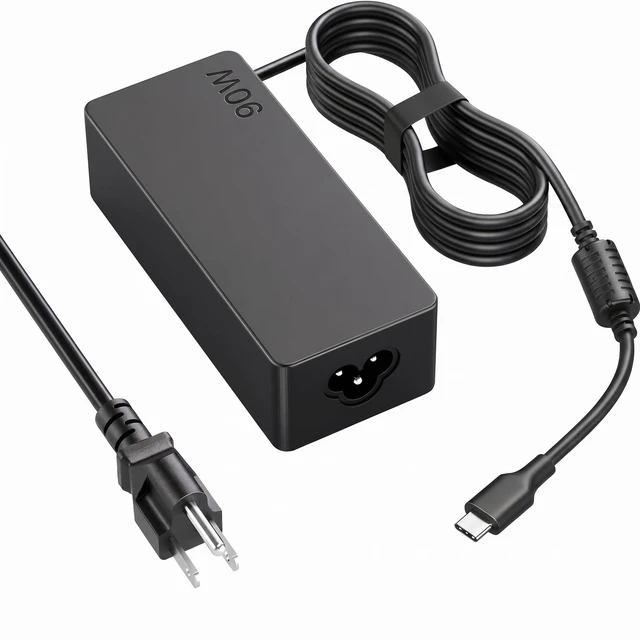 Main image of 90W USB C Laptop Charger Compatible with Lenovo ThinkPad X1 Carbon / T14 / T14s / Yoga 7i / 9i Windows Laptops