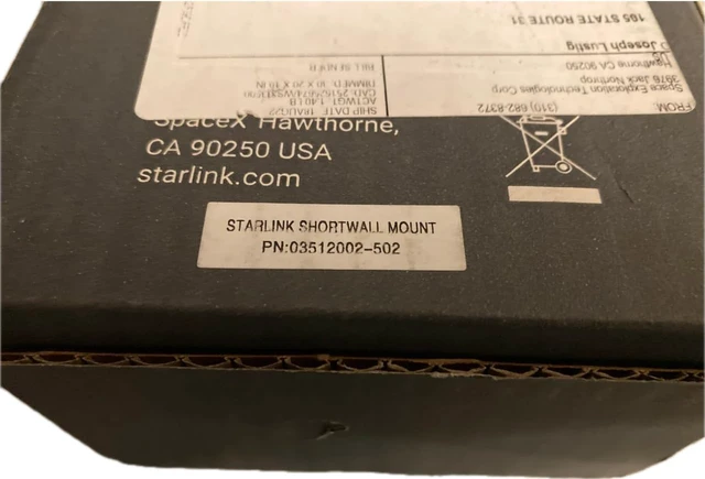 Alt view image 2 of 7 - Starlink Short Wall Mount