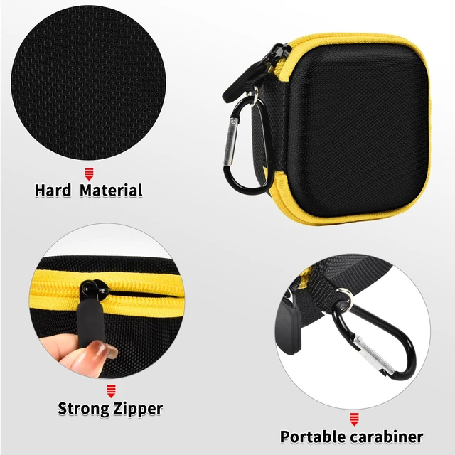 Alt view image 3 of 7 - Mesh Pocket Case for DEWALT Wearable Bluetooth Speaker Mesh Pocket, Keep Essentials Organized, Store and Retrieve Your Mini Speaker and Accessorie, Travel, Camping, Outdoor, Black