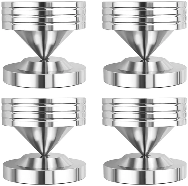 Main image of Isolation Feet 304 Stainless Steel with Adhesives 4-Pack Medium Isolation Pads, Turntable & Subwoofer Feet for Speakers, Subwoofer, Turntable, Amplifiers, Audio