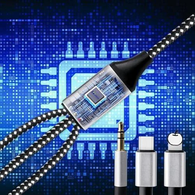 Alt view image 5 of 6 - 3in1 USBC L ightning to RCA Audio Cable for Home Theater Car Speaker MFi Certification, RCA to L ightning and USB C, RCA to 3.5mm Cables, DAC Chip(Compatible with iPhone)