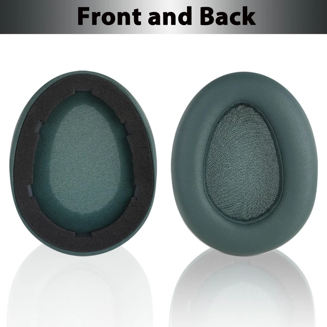 Alt view image 6 of 7 - Replacement Ear Pads for JLab JBuds Lux ANC Headphones, Protein Leather Earpads as Same as OEM with Soft Memory Foam - Sage