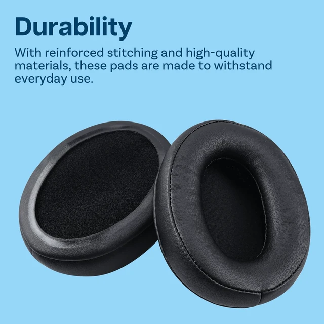 Alt view image 5 of 5 - Ear Pads Replacement for HyperX Cloud Stinger/Cloud Flight/CloudX/Cloud II/Cloud III/Cloud Alpha/Cloud Core/Mix Headsets by - Memory Foam and Protein PU Ear Pad Cushions Black