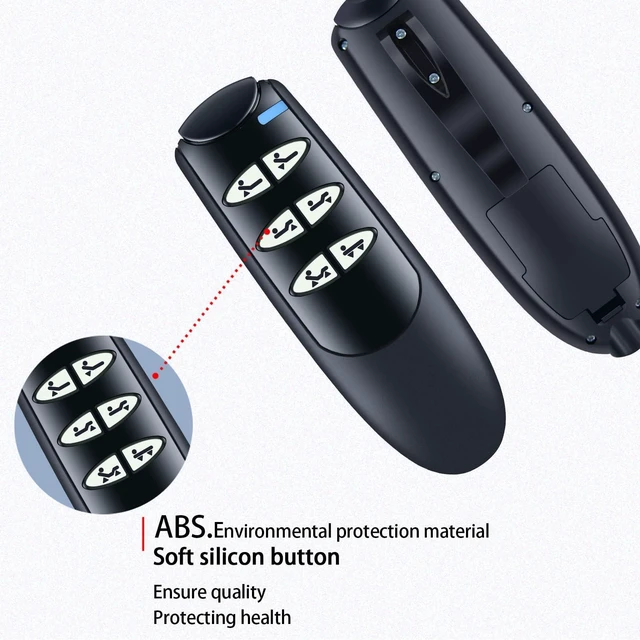 Alt view image 4 of 7 - Replacement 6-Button 5-Pin Pendant Hand Remote Control 15030HC-G for Drive Medical Delta Ultra-Light 1000 Semi-Electric Hospital Bed, for 15033 & 15235