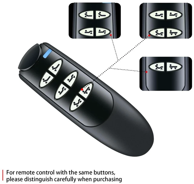 Alt view image 5 of 7 - Replacement 6-Button 5-Pin Pendant Hand Remote Control 15030HC-G for Drive Medical Delta Ultra-Light 1000 Semi-Electric Hospital Bed, for 15033 & 15235