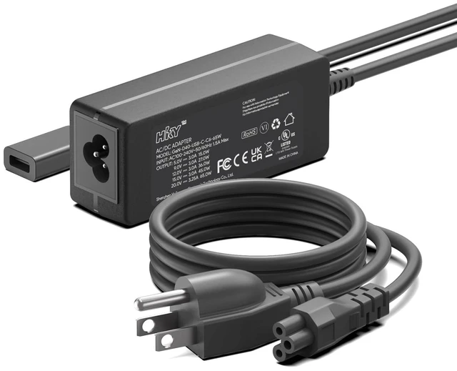 Main image of NOCO 65W USB-C Charger UL Listed GaN Mini 65W 60W USB C Fast Charger for NOCO Boost X GBX45 GBX55 GBX75 GBX155 Boost Air AX65 Jump Starters Replacement U65 Power Adapter Supply Cable Cord 10Ft