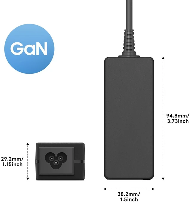 Alt view image 2 of 7 - NOCO 65W USB-C Charger UL Listed GaN Mini 65W 60W USB C Fast Charger for NOCO Boost X GBX45 GBX55 GBX75 GBX155 Boost Air AX65 Jump Starters Replacement U65 Power Adapter Supply Cable Cord 10Ft