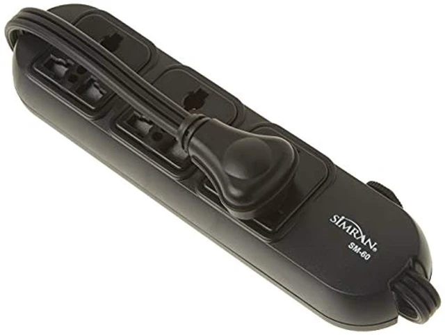 Alt view image 4 of 4 - SM-60 Universal Power Strip 3 Outlets for 110V-250V Worldwide Travel with Surge/Overload Protection