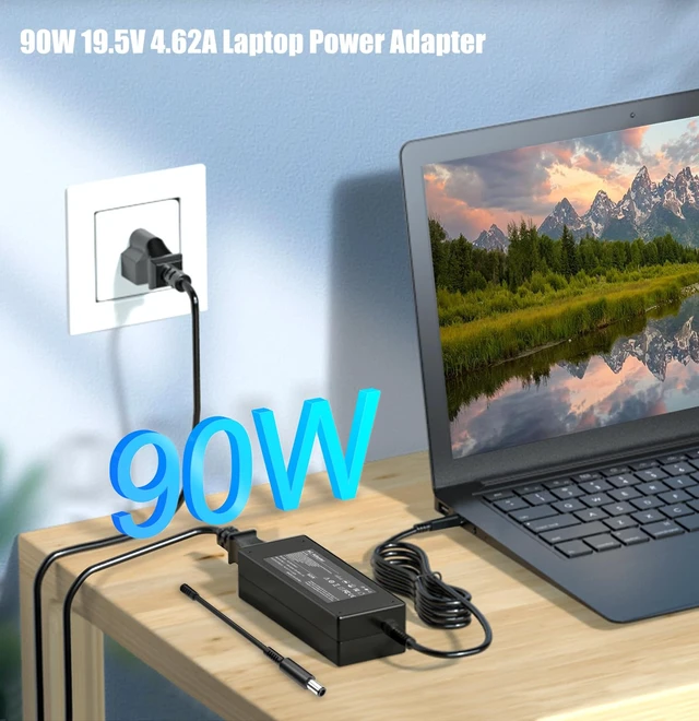 Alt view image 2 of 7 - 90W Charger Compatible with Dell Inspiron 7506 2n1 OptiPlex 7040 Power Cord Fit for Inspiron 7706 7791 7500 7590 2in1 OptiPlex 3080 3050 3060 7050 5050 9020 7060 5060 5090 Micro Desktop Power Supply
