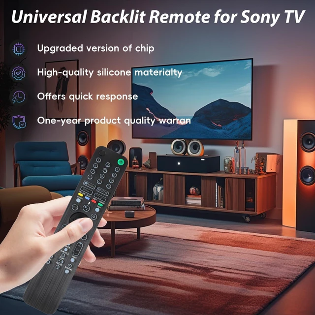 Alt view image 7 of 7 - Backlit Voice Remote Control for Sony TV. Universal Remote Control Compatible with 99% 2019-2025 of Sony Bravia Smart TV and for Bravia XR/XBR/KD/K Series Google Android TVs
