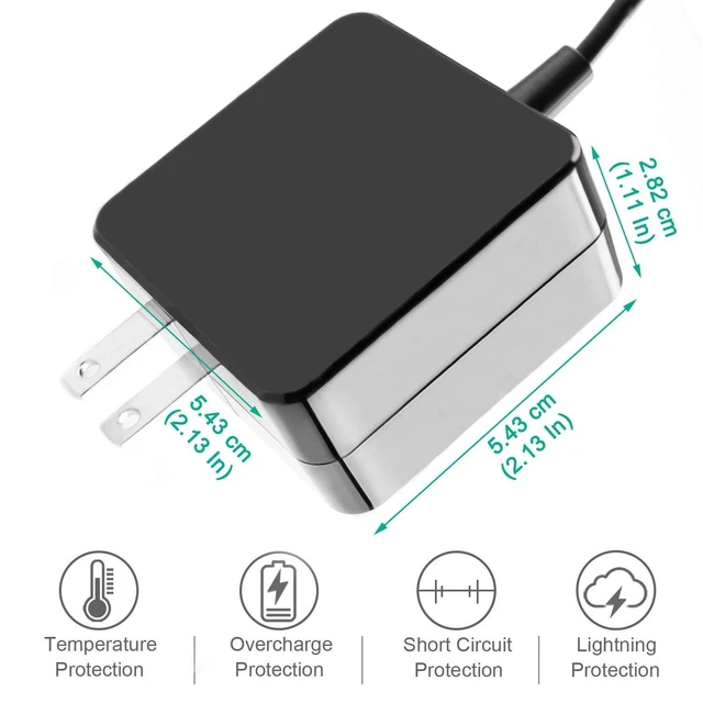 Alt view image 3 of 4 - 26W 12V 2.2A AC Charger for Samsung Chromebook 3 XE500C13 XE501C13 Chromebook 2 XE503C12 XE500C12 PA-1250-98 AD-2612AUS PA-1250-96 Power Adapter Supply Cord