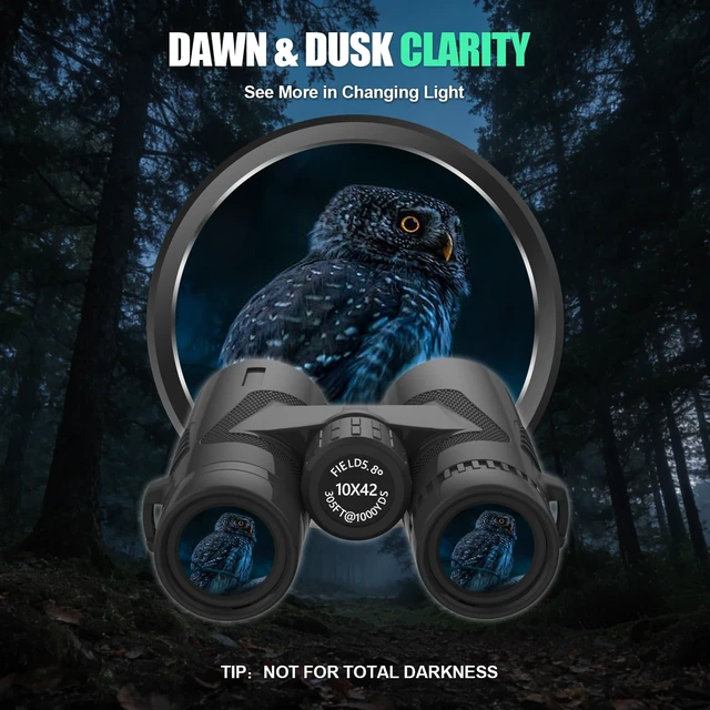 Alt view image 7 of 7 - 10x42 Binoculars with BAK4 Prism & FMC Coating - Waterproof Bird Watching Binoculars for Adults, Clear Daylight Vision for Hiking, Travel, Sports Events & Wildlife Observation