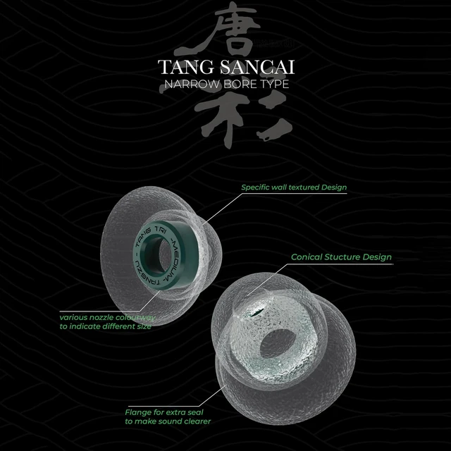 Alt view image 4 of 7 - TANGZU Tang Sancai Narrow Bore Silicone IEM Eartips Replacement Silicone IEM Tips, for In-ear Monitor KZ ZS10 Pro 2, SuperMix 4,Hype4,Orchestra Lite, Earphones, S/M/L-3Pairs