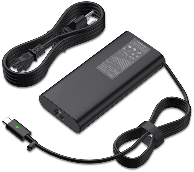 Main image of 90W USB C Laptop Charger Compatible with Dell XPS 13 9365 9360 9370 Latitude 3000 5000 7000 9000 Series 7420 7320 7390 3400 3500 5289 5300 2 in 1 Type C AC Adapter Power Supply Cord