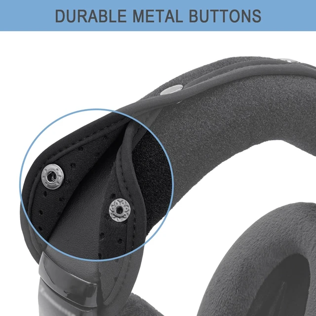 Alt view image 4 of 7 - GEVO Protective Headband Cover for Sennheiser HD598 / HD598SE / HD599-Black Also for HD579 / HD598CS / HD598SR / HD599SE Headphones, No More Flaking Leather, Easy Installation, No Tool Needed