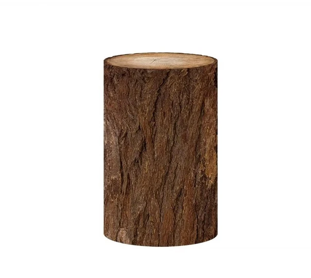 Alt view image 2 of 6 - Vintage Wooden Pedestal Covers for Birthday Party Decoration Wood Grainy Texture Plinth Cover Wedding Bridal Shower Photography Baptism Communion Cylinder Cover Props NO-236-D40H90