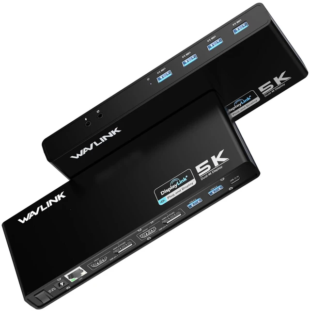 Main image of Pro Dual 4K@60Hz Universal Docking Station USB 3.0/Type-C Laptop Dock for Windows 2 HDMI/DP Monitors, Gigabit Ethernet, 6 USB 3.0 Home Office & Multi-Screen Productivity
