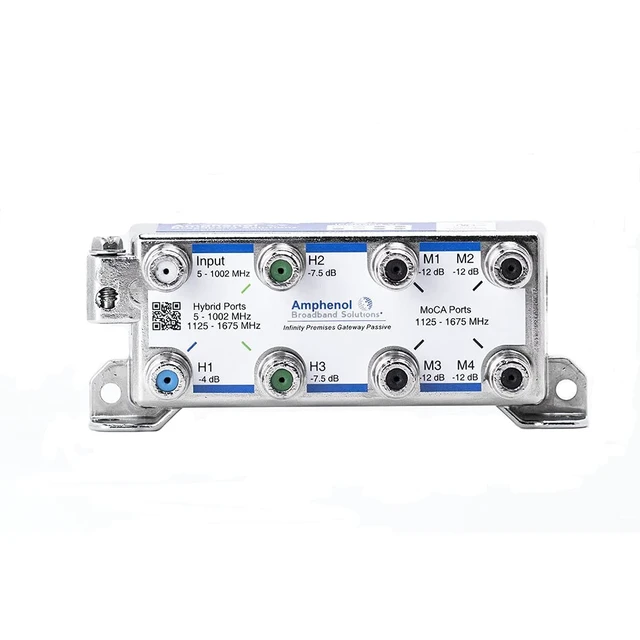 Main image of IPGH3M4-VF Infinity Premise Docsis Passive 3 x HYBRID + 4 x MoCA Ports Splitter