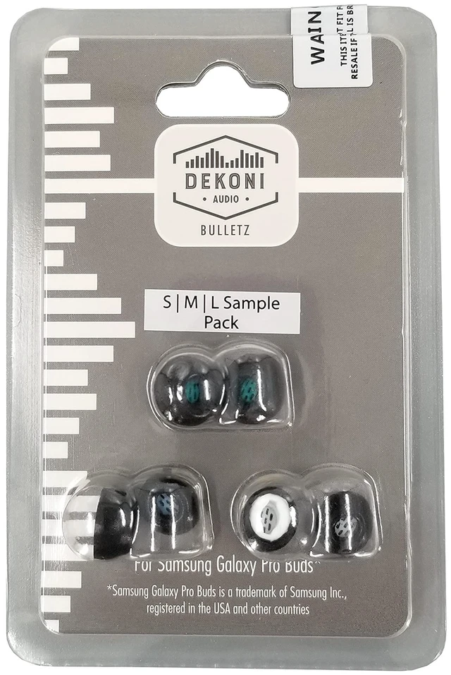 Alt view image 7 of 7 - Bulletz Replacement for Galaxy Buds Pro Ear Tips Memory Foam Earbud Tips Fits in Galaxy Buds Case (Sample, Three Pack)