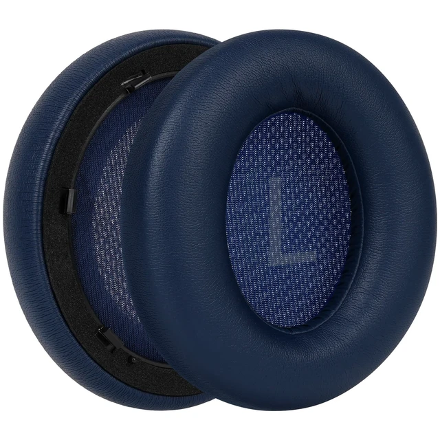 Alt view image 2 of 6 - Ear Pads for Anker Soundcore Space Q45 Life Q45, Blue For Soundcore Space Q45/SpaceQ45/Q45 Model A3040, Protein Leather, Memory Foam, Pair With Installation Tool