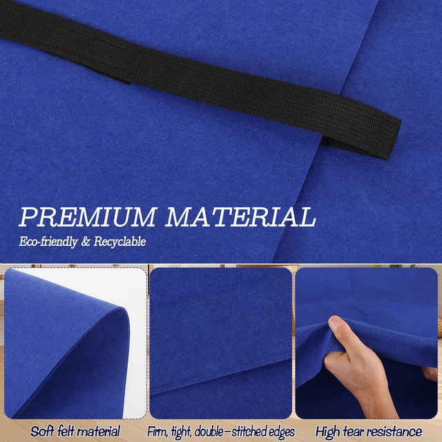 Alt view image 3 of 7 - TV Cover Moving Box 60" to 65" Flat Screen Protector Dustproof & Anti-Scratch Outdoor Indoor TV Screen Protector with Bottom Straps for Moving, Painting, Renovation & Pet Scratch Prevention (Blue)