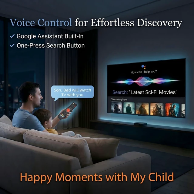 Alt view image 4 of 7 - Replacement Bluetooth Voice Remote Control for vSeeBox V3 Plus, V3 Pro, V5, V5 Pro Models - Programmable Bluetooth Remote Compatible with vSeeBox TV Box