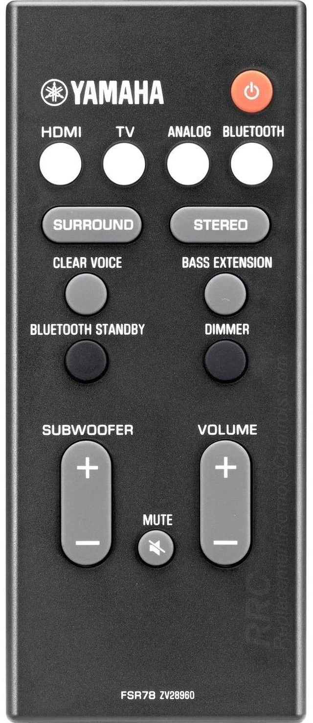 Main image of FSR78 ZV28960 OEM Remote Control for ATS-1060, ATS1060, YAS106, YAS-106