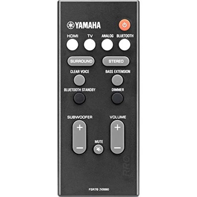 Alt view image 3 of 4 - FSR78 ZV28960 OEM Remote Control for ATS-1060, ATS1060, YAS106, YAS-106