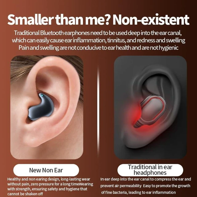 Alt view image 3 of 7 - Bluetooth 5.4 Sleep Earbuds Wireless in Ear Light-Weight Headphones Mini Sleep Headphones Small Design for Sleeping Running Workouts and So On
