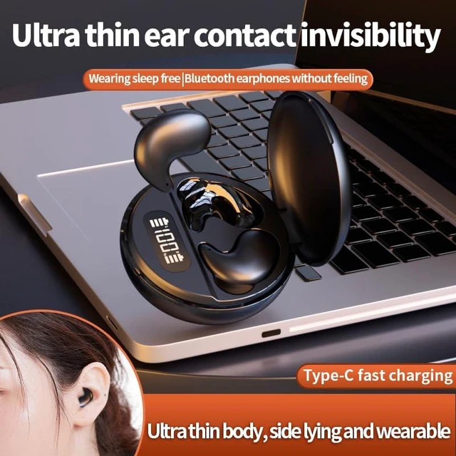 Alt view image 4 of 7 - Bluetooth 5.4 Sleep Earbuds Wireless in Ear Light-Weight Headphones Mini Sleep Headphones Small Design for Sleeping Running Workouts and So On