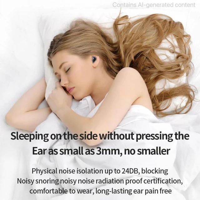 Alt view image 6 of 7 - Bluetooth 5.4 Sleep Earbuds Wireless in Ear Light-Weight Headphones Mini Sleep Headphones Small Design for Sleeping Running Workouts and So On