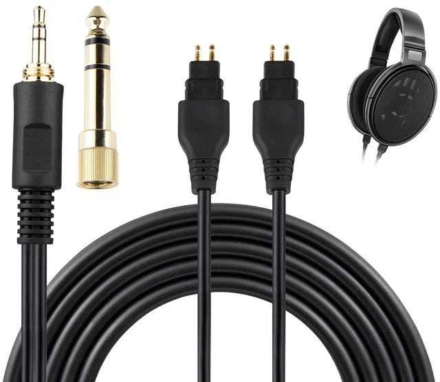 Main image of Replacement Cable for Sennheiser HD660S/HD650/HD600-1.2m/4ft for HD660S/HD660S2/HD650/HD600/HD580/HD58X/HD565/HD545/HD535/HD525/HD265 Headphones, 6N OCC Copper