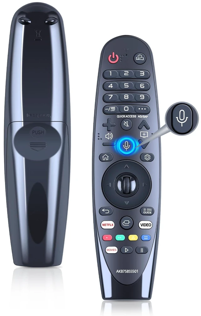 Main image of Magic Replacement for LG TV Remote with Voice and Pointer FunctionAKB75855501 and MR20GA for LG Smart TV RemoteOLED/NANOCELL/ 4K UHD Models with Netflix and Prime Video Hot Keys,Google/Alexa