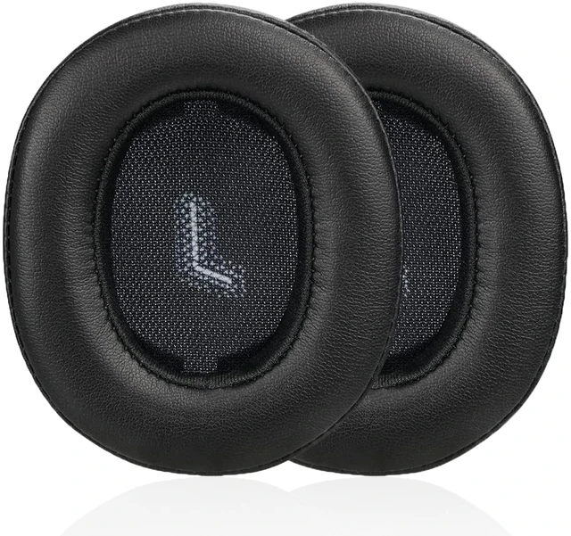 Main image of Replacement earpads Compatible with JBL E55BT Headphones Black/high-density sound-isolating soft ear pads, protein leather material