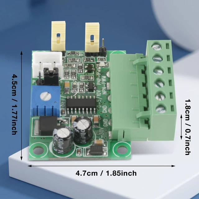 Alt view image 2 of 7 - Voltage to PWM Converter 0-5V/0-10V Analog Input Voltage to PWM 2KHZ-20KHZ Converter Module 200mA, Module
